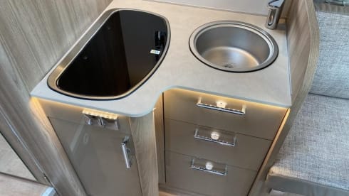 Enjoy comfort and freedom with this new semi-integrated camper