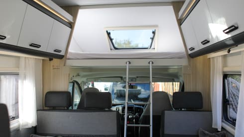 Saltire sunsets Motorhome hire  – 6 berth Fiat alcove from 2021