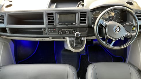 Charlie – Newly converted VW  automatic long wheelbase camper 