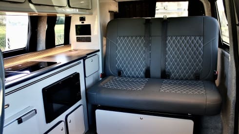 Colin – Our new high spec VW T6 Campervan who's keen to travel with you