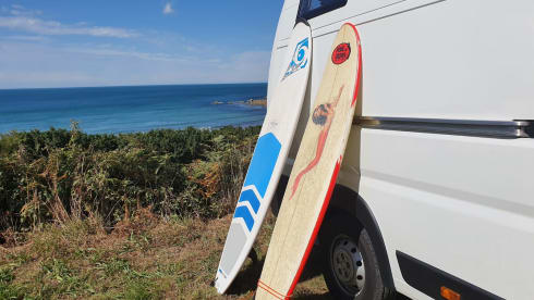 Boxer XL for tall people, surf camper with large garage