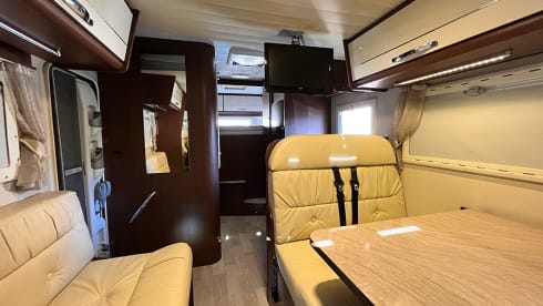 4 person Roller Team semi-integrated camper from 2014