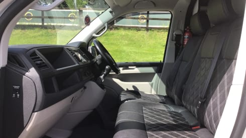 4 berth Volkswagen Transporter Campervan With Pop Top  from 2016