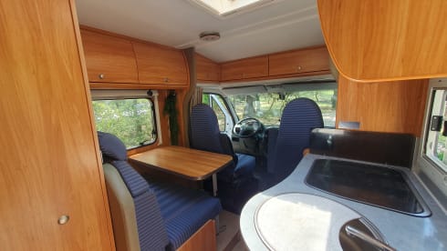 Compact Family Camper. Off grid. Optional baby bed and bicycle carrier.