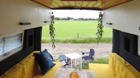 Atmospheric bus camper