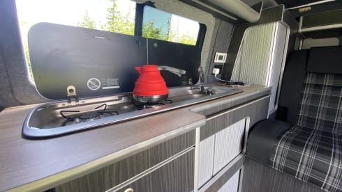 Bentley  – Gorgeous Blackberry VW T6 Campervan with Starlight Ceiling 