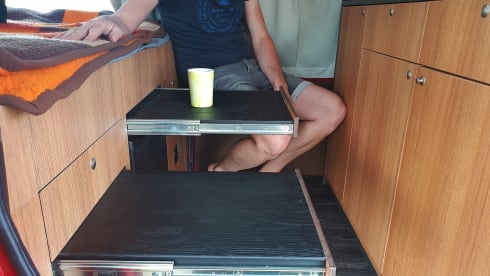 Super cool retro bus camper