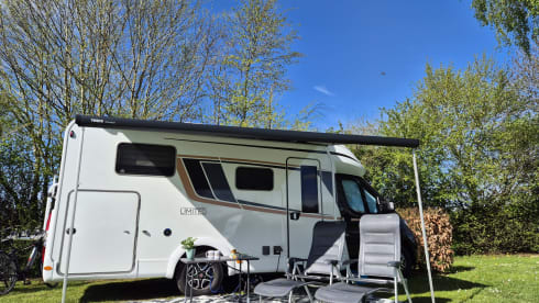 The HappyVan – 2 person fully equipped Bürstner automatic from 2024: The HappyVan