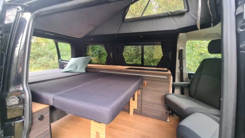 VW Transporter with luxurious interior and 