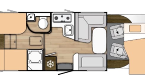 Spacious camper from 2021, ideal for a family or couple