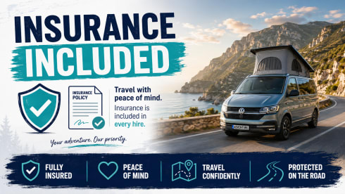 Dora the Explorer – VW Transporter Campervan | Slaapplaatsen voor 4 personen | Avontuurlijke camper met hefdak