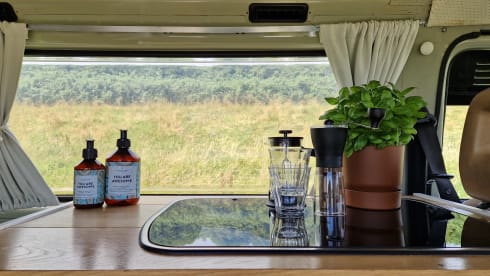 Restored Volkswagen T3 campervan from 1987