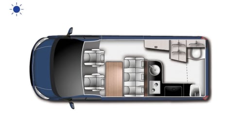 Ford Nugget Plus hoogdak 2018 mountain edition – 5p Ford Nugget Plus Westfalia campervan hoogdak uit 2018