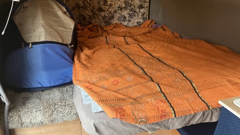 Blauwe schevie – Campervan