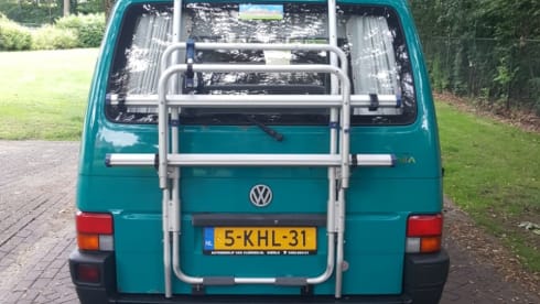 Summer -VW T4 California with fixed sleeping roof