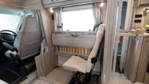 Ted – Elddis Autoquest 150. 2023 Luxury 4 berth motorhome. Known as ''Ted''.