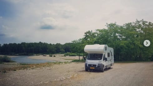 Luxury family camper ready for wonderful trips