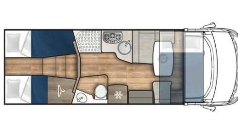 Oscar – Camping-Car Intégral 5 Places Boîte Auto Airco Bruxelles