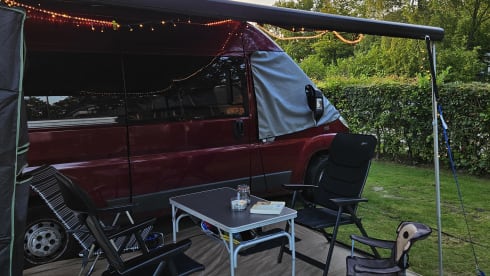Compact self-built camper van for 2 to 3 persons, Fiat Ducao