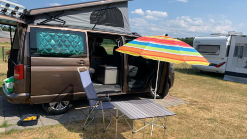 Bruintje – 4p Volkswagen campervan uit 2013