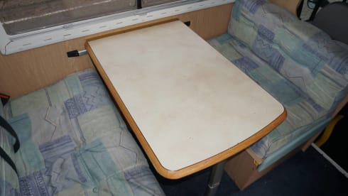 The Colonel – 6 Berth Motorhome for stationery hire in Cornwall