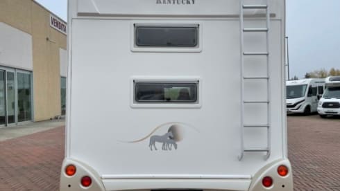 The Colonel – 6 Berth Motorhome for stationery hire in Cornwall