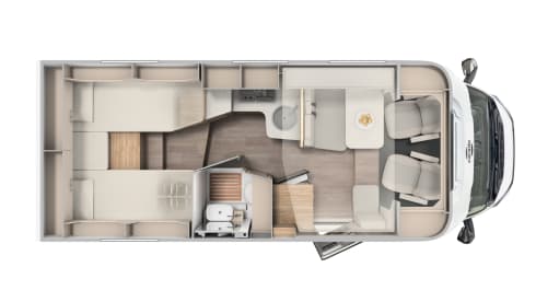 Brom – 4p Carado from 2024, semi-integrated new camper