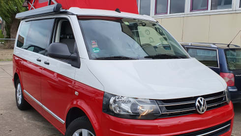 VW T5 California, 4 seats and 4 sleeping places. Beautiful camper!