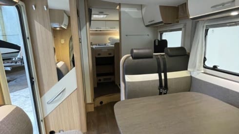 Ernie – 4 berth Sunlight T68 with end bedroom insurance included 