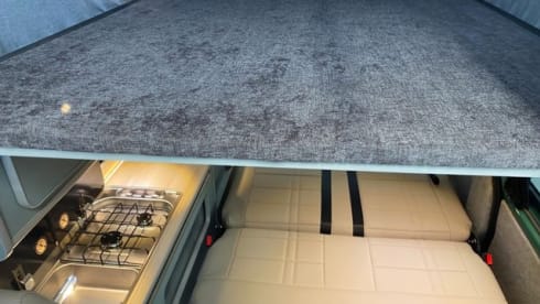 Lillibet – Adventure Ready – Stunning Bayleaf Green VW T6.1, 4 Berth – Pets Welcome