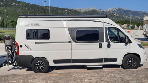 Go on a road trip with our new Pössl camper van