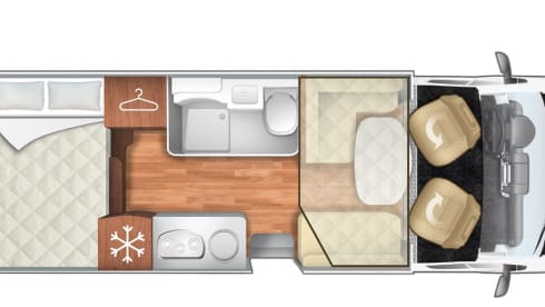Luxe camper – Luxury automatic Ford 170 HP - With complete equipment for 4 people!