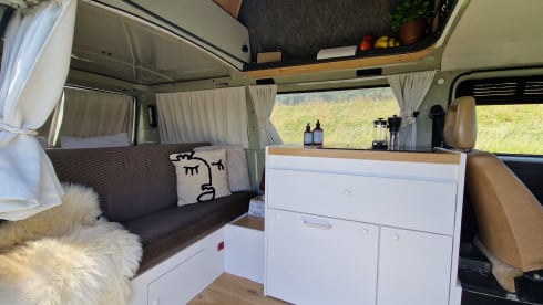 Restored Volkswagen T3 campervan from 1987