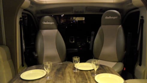 Beautiful luxury family camper Challenger Prium XG with powerful engine