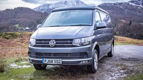 Grey VW Camper – Lake Windermere Luxury heated campervan 