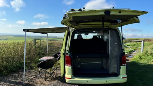 Hit the Road in Style with Our Gorgeous Green VW Campervan!