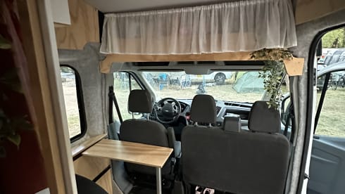 Ford Transit – Luxury self-build camper available for off-grid camping