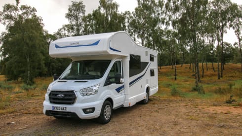 Nesie – 6/7 Berth Rimor Evo Fully Kitted for Off-Grid Living