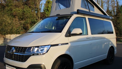 Colin – Our new high spec VW T6 Campervan who's keen to travel with you