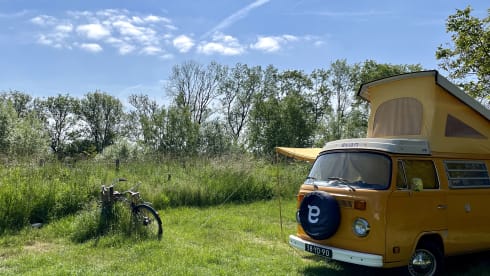 Ga op duurzame roadtrip met Calandria! ⚡️🚐 – 100% Electric! ⚡️ VW T2 "Calandria"