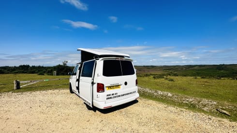 4 berth Volkswagen Transporter campervan from 2020