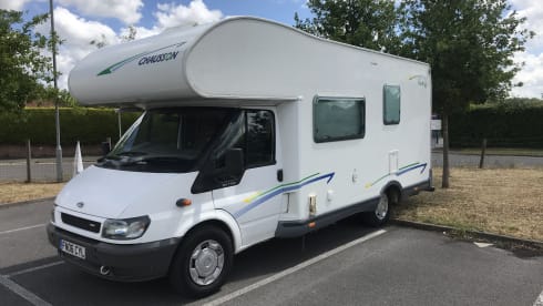 4 berth Chausson, main bed over cab