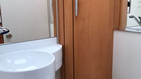 2 person Hymer with length beds