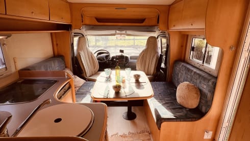 Milly – our Low budget 4 person camper with 3 sleeping places 2006