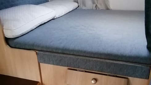 Capitano – The Captain's camper is already ready to leave.
