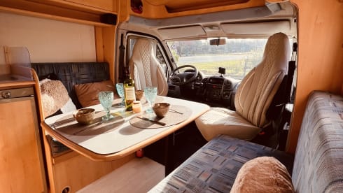 Milly – our Low budget 4 person camper with 3 sleeping places 2006