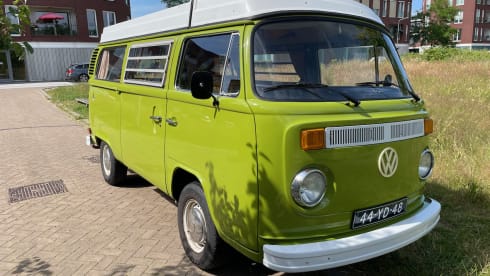 Beautiful vintage Volkswagen T2 camper from 1976