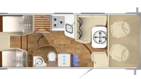 Very luxurious and complete Hymer camper, cream of the crop