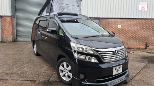 Ebony – 4 berth Toyota campervan from 2009