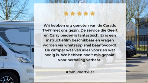 Carado T448 (2) – Very luxurious camper with length beds and fully equipped. Ultimate Freedom!